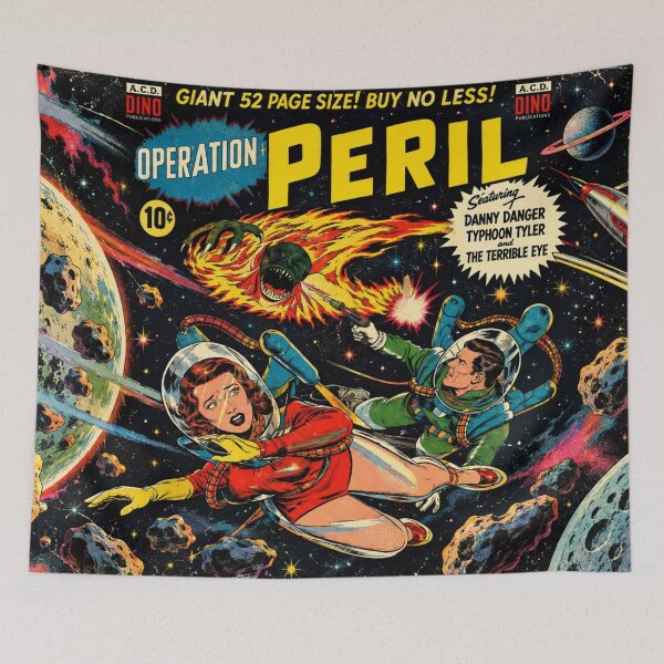 Item preview, Vintage Sci-Fi Comic Space Adventure Retro Pulp Art Fans designed and sold by RickE.