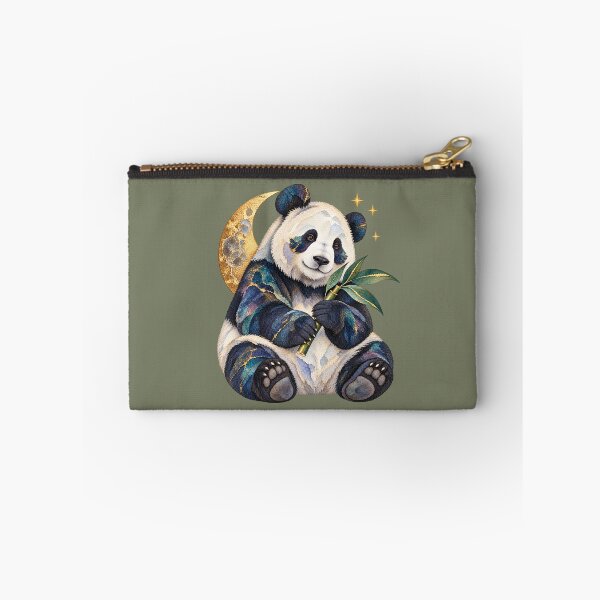 Item preview, Celestial Panda – Bamboo Moon Watercolor Art designed and sold by  MAD's Recreation Studio.