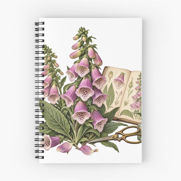 Item preview, Foxglove Botanical Plate – Botanical Illustration Illustration designed and sold by Xnuery.