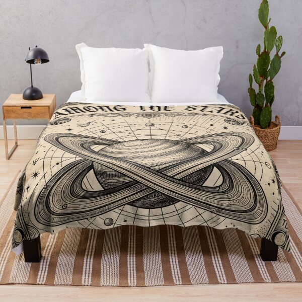 Item preview, Vintage Gothic Saturn Astronomical Engraving designed and sold by JC Art Creations.