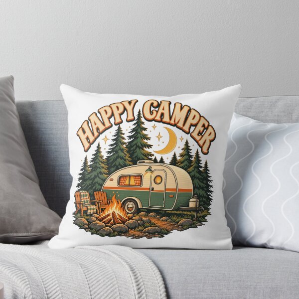 Item preview, Happy Camper Vintage Camping Trailer designed and sold by justinhmorton.