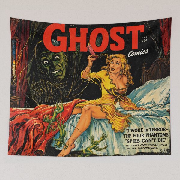 Item preview, Vintage Horror Comic Ghost Phantom Retro Pulp Art Fans designed and sold by RickE.