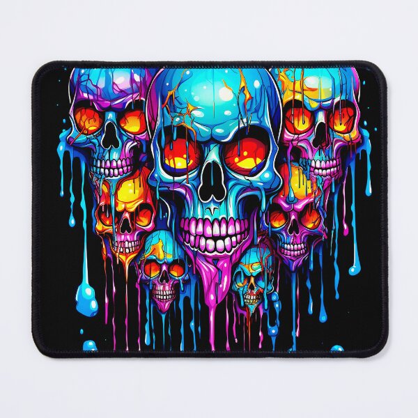 Item preview, Halloween Creepy Colorful Skulls Designs With Dripping Paint designed and sold by DEC02.