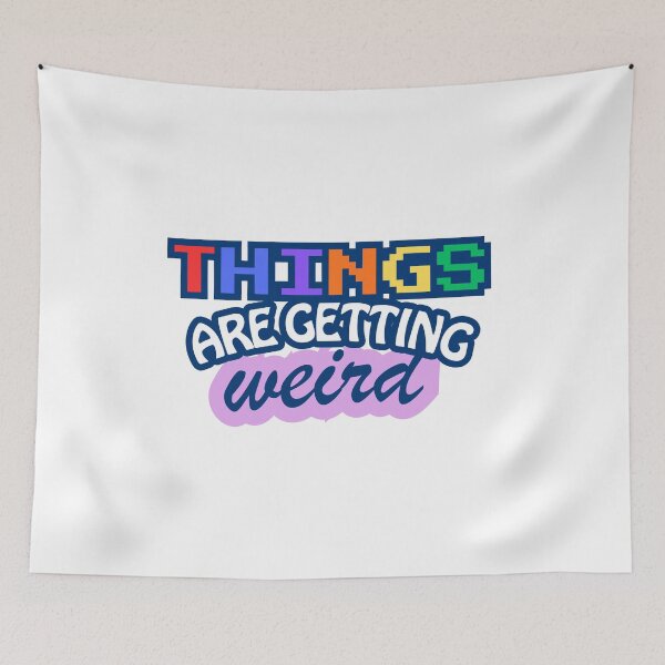 Item preview, Things Are Getting Weird - Y2K Typography  designed and sold by Dailey-FS.