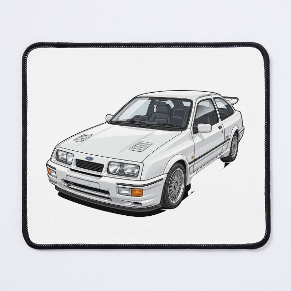 Item preview, 1986 Diamond White Ford Sierra RS Cosworth Group A JDM Euro Sticker designed and sold by Fixnovaguide.
