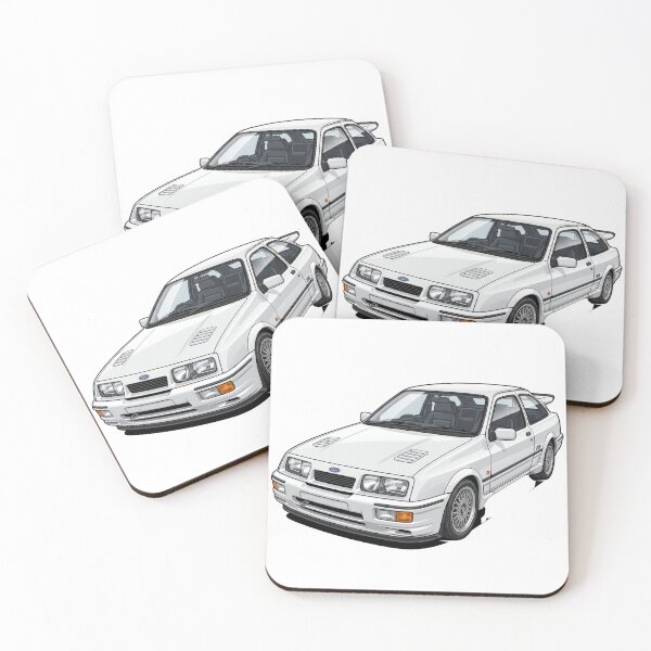Item preview, 1986 Diamond White Ford Sierra RS Cosworth Group A JDM Euro Sticker designed and sold by Fixnovaguide.