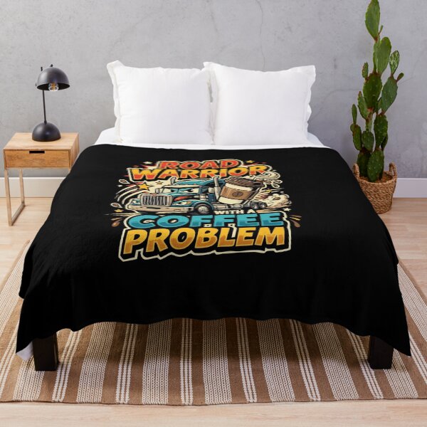 Item preview, Road Warrior Coffee Problem Funny Trucker Driver designed and sold by AmeliaShirts.