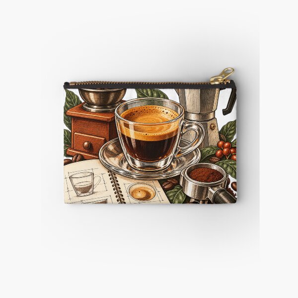 Item preview, Espresso Cup Measurement Study – Home Barista Illustration designed and sold by Xnuery.
