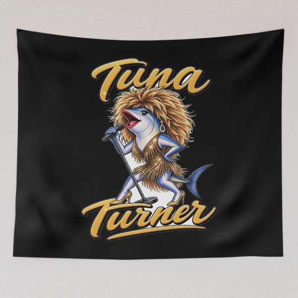 Item preview, Tuna Turner Funny Fish Parody Tina Turner Classic designed and sold by sysfrynfade.