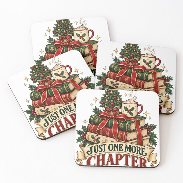 Item preview, Just One More Chapter Christmas Book Lover designed and sold by Eman_Studio.