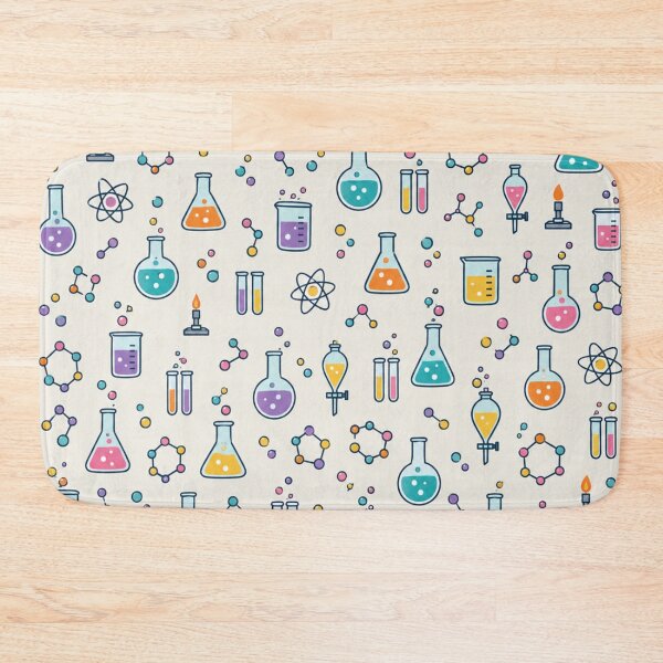 Item preview, Lab Glassware Chemistry Pattern | Retro Science Flasks, Beakers, Test Tubes and Molecules designed and sold by StickyGuys.