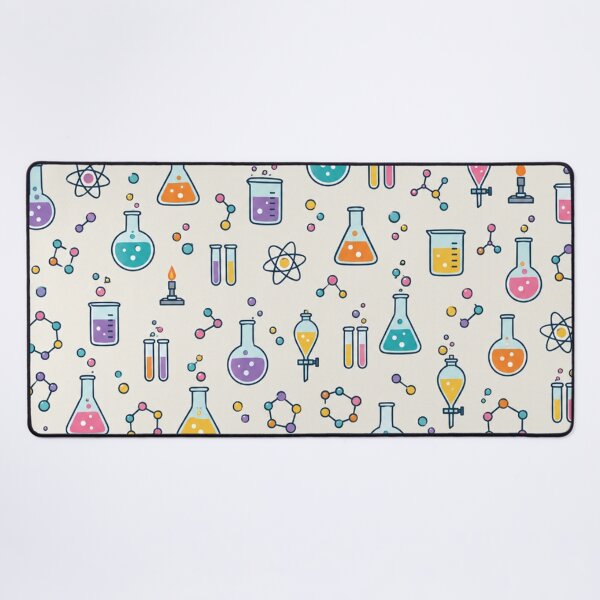 Item preview, Lab Glassware Chemistry Pattern | Retro Science Flasks, Beakers, Test Tubes and Molecules designed and sold by StickyGuys.