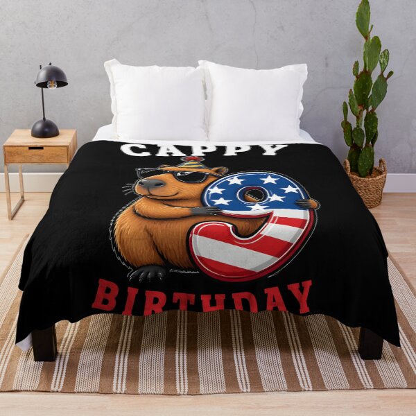 Item preview, Cappy 9th Birthday Funny Capibara Gifts designed and sold by LeSoniPapaPrint.