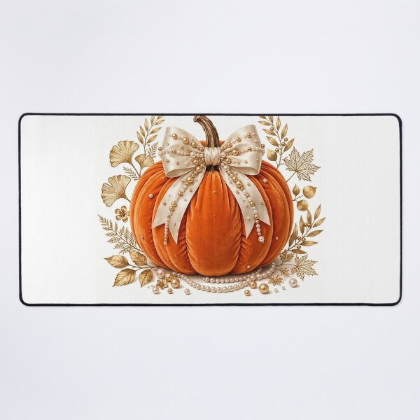 Item preview, Orange Pumpkin Bow Coquette Fall Autumn Decor Vintage designed and sold by ChotipahArt.