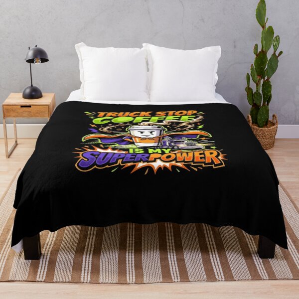 Item preview, Truck Stop Coffee Superpower Truck Driver designed and sold by AmeliaShirts.
