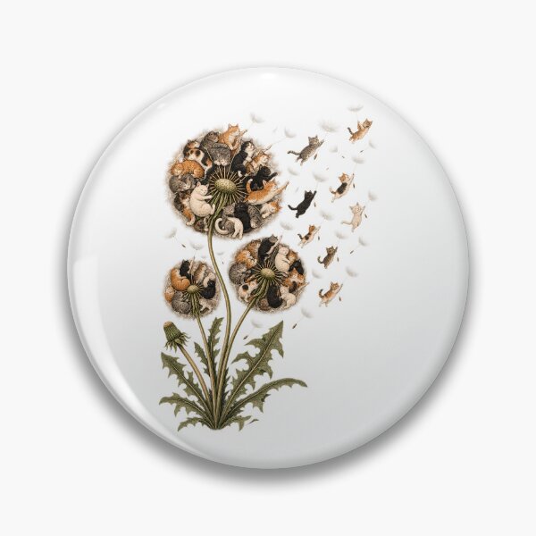 Item preview, Cat Flower Dandelion Cute Summer Kitten Top, Funny Cat Lover Gift designed and sold by greatmar1.