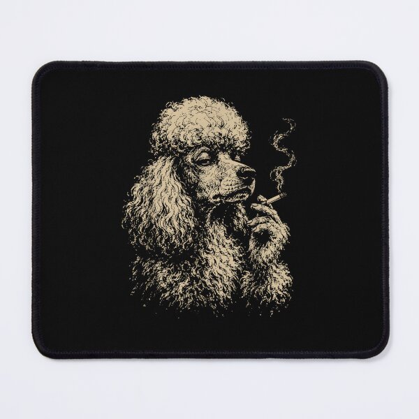 Item preview, Vintage Smoking Poodle Elegant Retro Dog Portrait designed and sold by Byhergawaa.