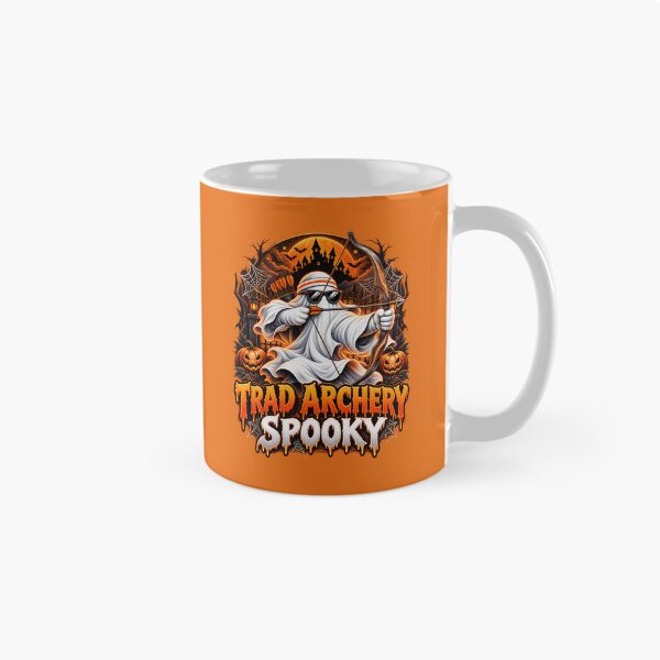 Item preview, Halloween Spooky Traditional Archery Ghost – Bow and Arrow Design designed and sold by PolgaCraft.