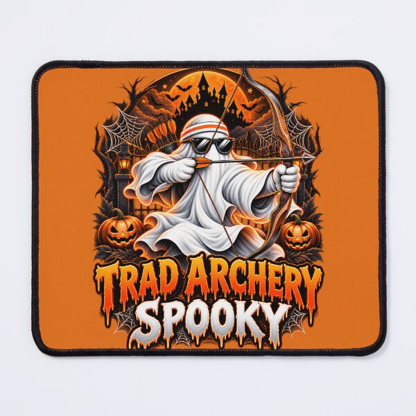 Item preview, Halloween Spooky Traditional Archery Ghost – Bow and Arrow Design designed and sold by PolgaCraft.