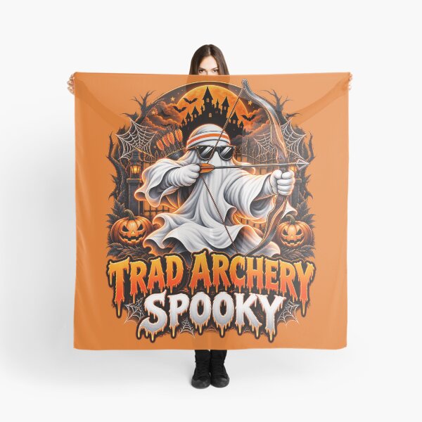 Item preview, Halloween Spooky Traditional Archery Ghost – Bow and Arrow Design designed and sold by PolgaCraft.