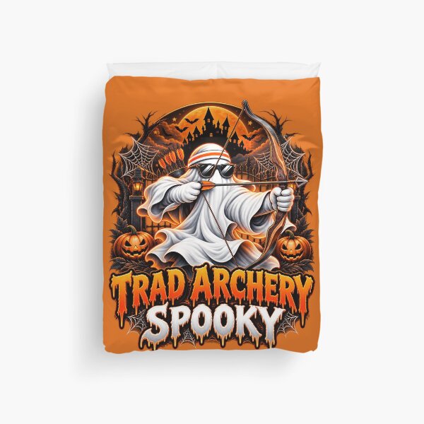 Item preview, Halloween Spooky Traditional Archery Ghost – Bow and Arrow Design designed and sold by PolgaCraft.