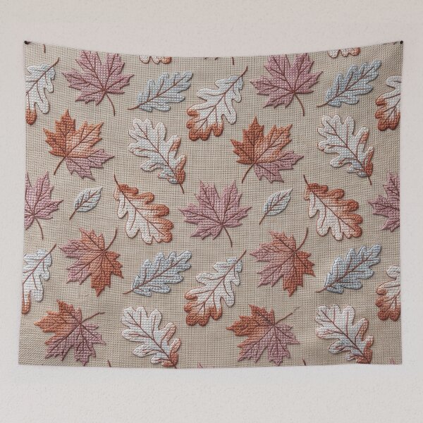 Item preview, Ombre Autumn Leaves Cross Stitch Fall Pattern designed and sold by GangisHouse.