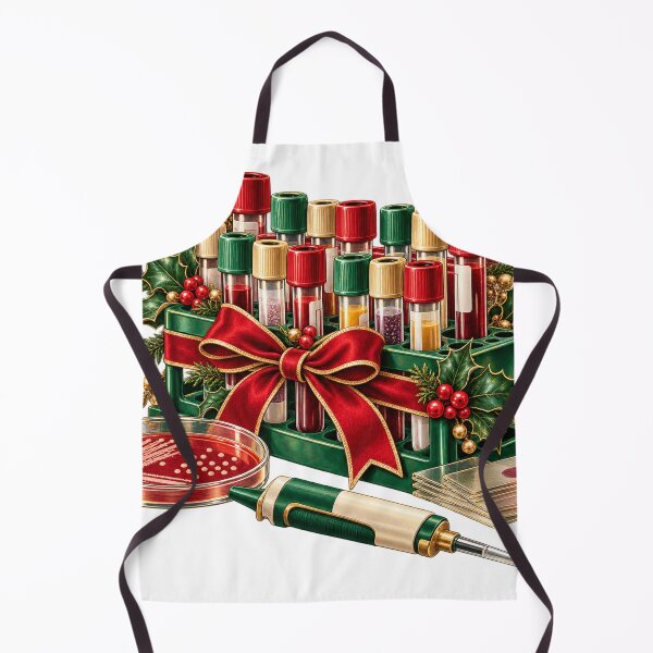 Item preview, Night Shift Sample Rack – Lab Tech Christmas Illustration designed and sold by Xnuery.