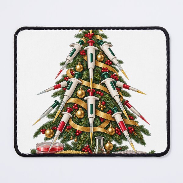 Item preview, Laboratory Pipettes Forming a Tree – Lab Tech Christmas Illustration designed and sold by Xnuery.