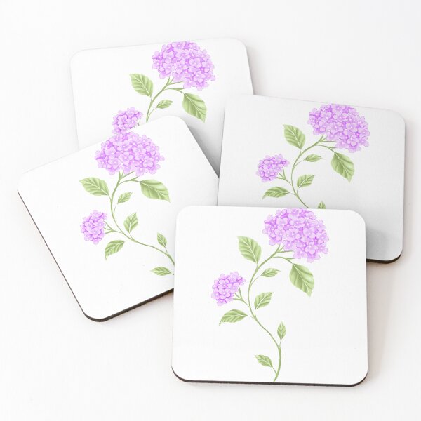Item preview, Hydrangea Trail - Lavender Peach designed and sold by Fabricatemyart.