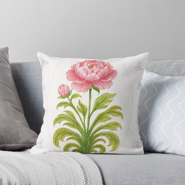Item preview,  Peony Medallion – Silk Cream designed and sold by Piret Victoria Studio.
