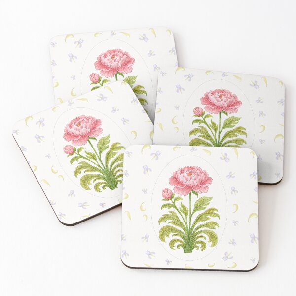 Item preview,  Peony Medallion – Silk Cream designed and sold by Piret Victoria Studio.