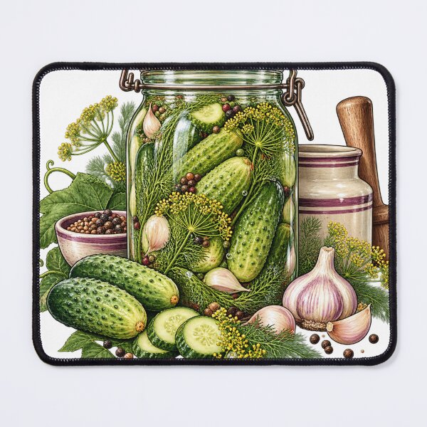 Item preview, Pickling Cucumber Jar – Fermentation Illustration designed and sold by Xnuery.