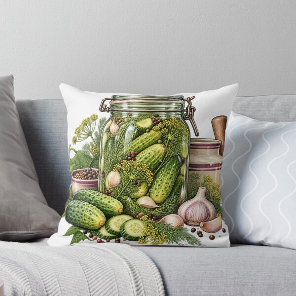 Item preview, Pickling Cucumber Jar – Fermentation Illustration designed and sold by Xnuery.