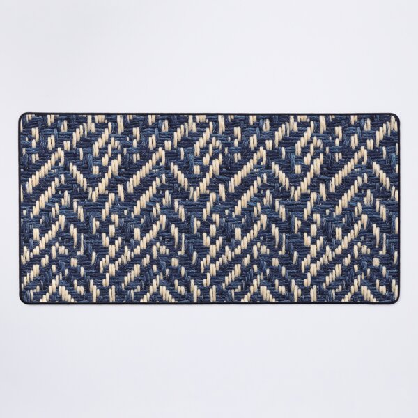 Item preview, Navy Blue Herringbone Tweed Woven Pattern designed and sold by GangisHouse.