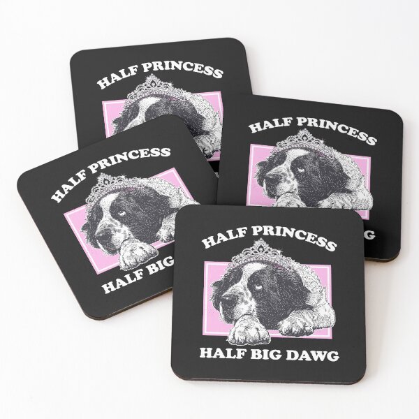 Item preview, Funny Half Princess Half Big Dawg Crowned Dog Graphic    designed and sold by Designart68.