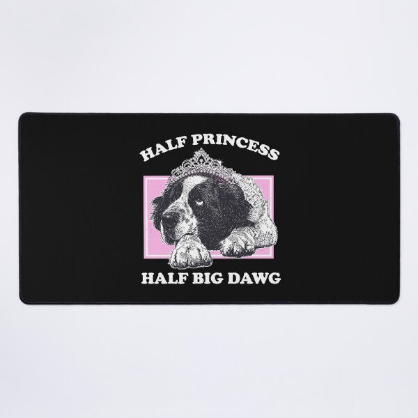 Item preview, Funny Half Princess Half Big Dawg Crowned Dog Graphic designed and sold by Designart68.