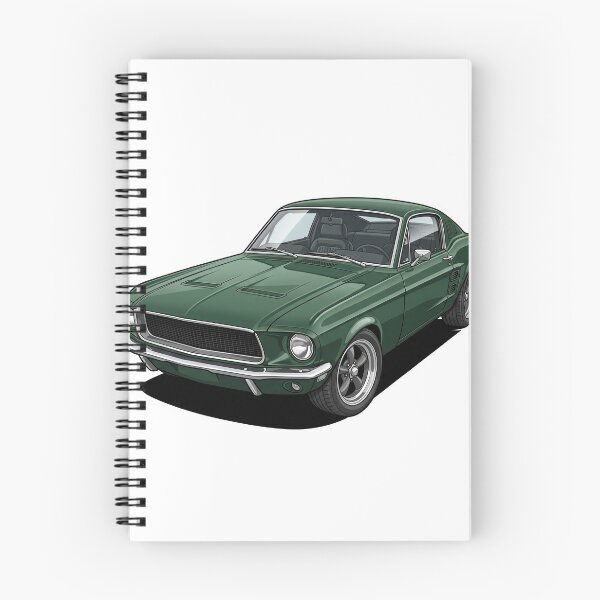 Item preview, 1968 Highland Green Ford Mustang GT Fastback Classic Muscle Car Sticker designed and sold by Fixnovaguide.