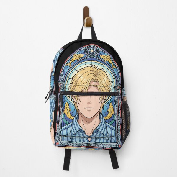 Item preview, Ash Lynx Banana Fish Blue Cathedral Fish Motif Anime Portrait designed and sold by mildaclairmo.