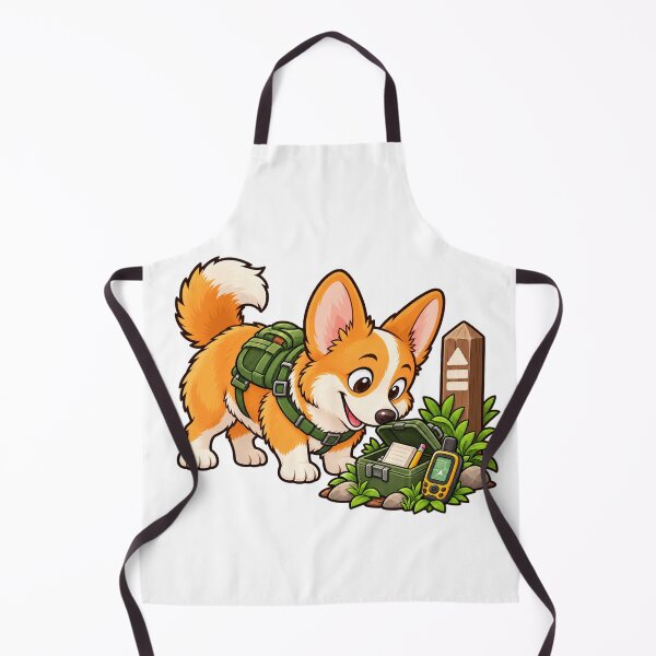Item preview, Cache-Quest Corgi designed and sold by CozyMigo.
