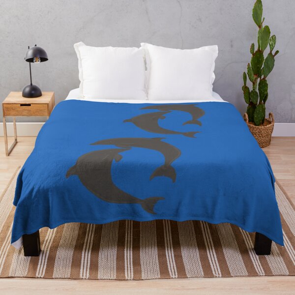 Item preview, Dolphin Ocean Blue Repeating Pattern designed and sold by IammeemmaI.