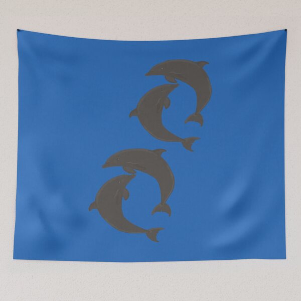 Item preview, Dolphin Ocean Blue Repeating Pattern designed and sold by IammeemmaI.