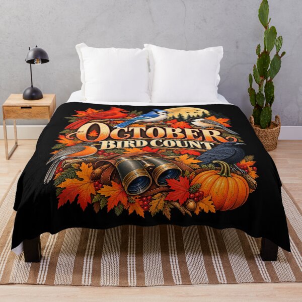 Item preview, October Bird Count Autumn Wildlife designed and sold by Alzasshop.