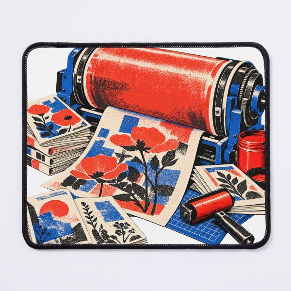 Item preview, Risograph Ink Drum Study – Zine Making Illustration designed and sold by Xnuery.