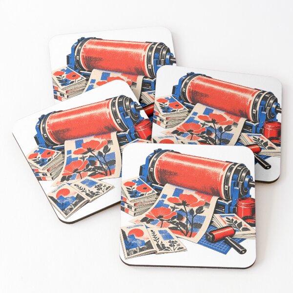 Item preview, Risograph Ink Drum Study – Zine Making Illustration designed and sold by Xnuery.