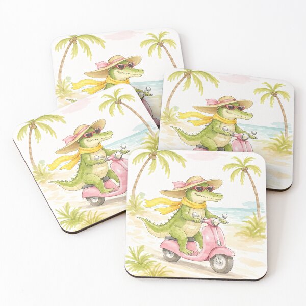Item preview, Crocodile Summer Watercolor Florida designed and sold by Magnolia Valley Art.