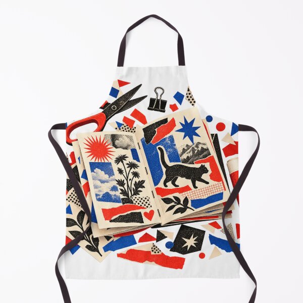 Item preview, Collage Desk Paper Confetti – Zine Making Illustration designed and sold by Xnuery.