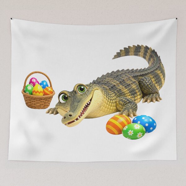 Item preview, Playful Gharial Easter designed and sold by Sillytoe.