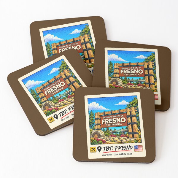 Item preview, TBT: Fresno – California - Vintage - Welcome Sign Pop Art  designed and sold by ByJeffro.