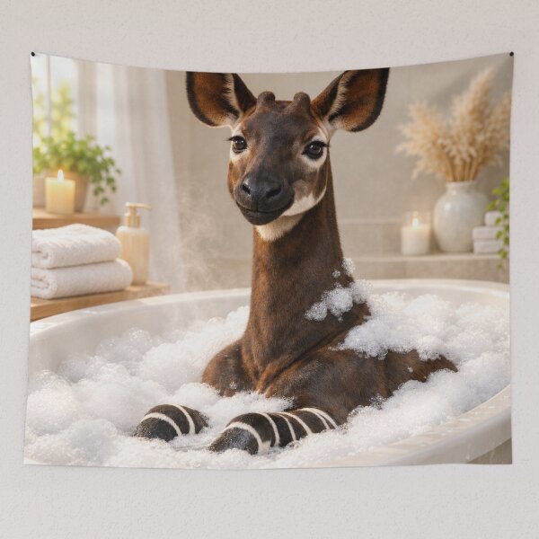 Item preview, Relaxing Okapi Bubble Bath designed and sold by Sillytoe.
