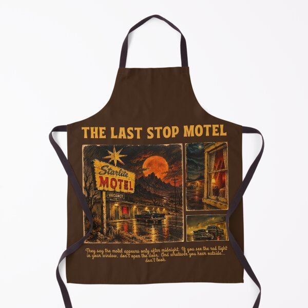 Item preview, The Last Stop Motel Vintage American Halloween Horror Poster designed and sold by KaBaRen.